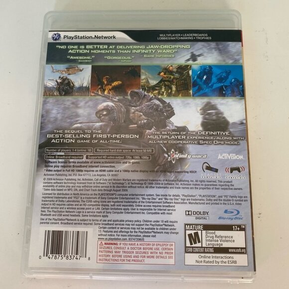 CALL of Duty: Modern Warfare 2 PlayStation 3 PS3 Video Game - Picture 3 of 6